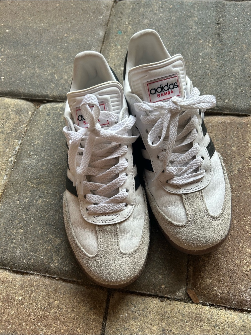 adidas White and Black Classic Samba Sneakers